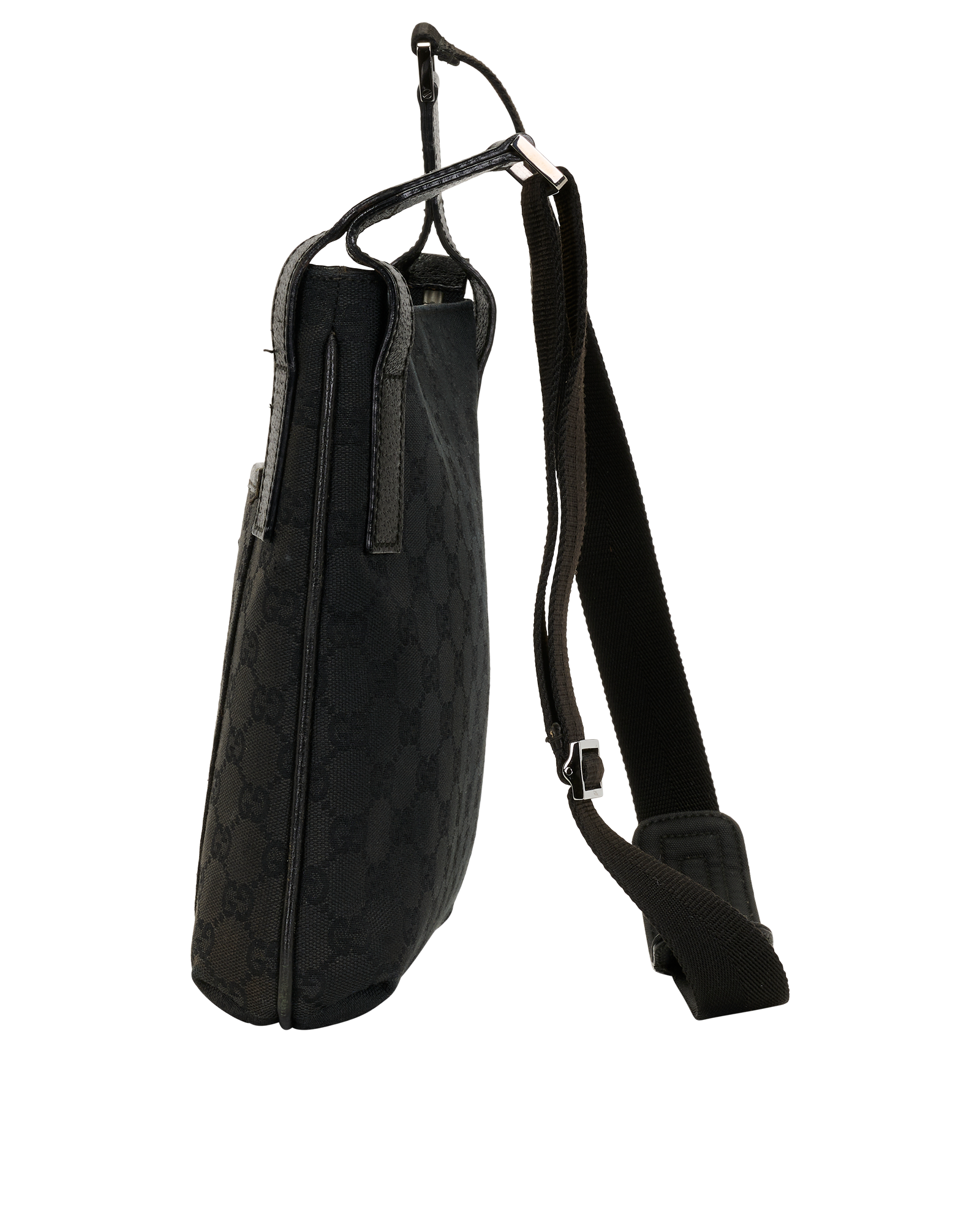 GG Messenger, &pound;380, Handbags, Black, Canvas, Bottom view